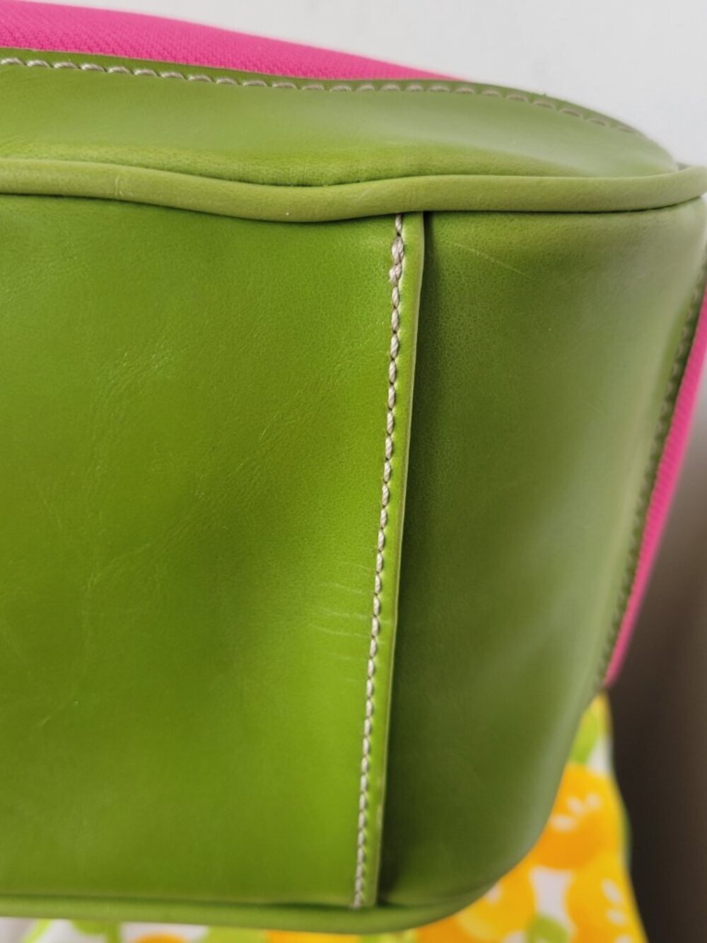 NWOT Vintage Y2K Liz Claiborne Colorblock Canvas Shoulder Bag - Picture 11 of 16